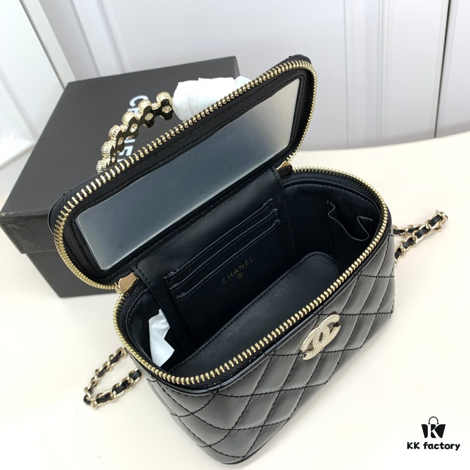 6930421df09edb6de4c4d97c Chanel 24P Arrival! Stunning Pearl-Handled Bag in Black Oil-Waxed Leather