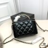6930421df09edb6de4c4d97d Chanel 24P Arrival! Stunning Pearl-Handled Bag in Black Oil-Waxed Leather