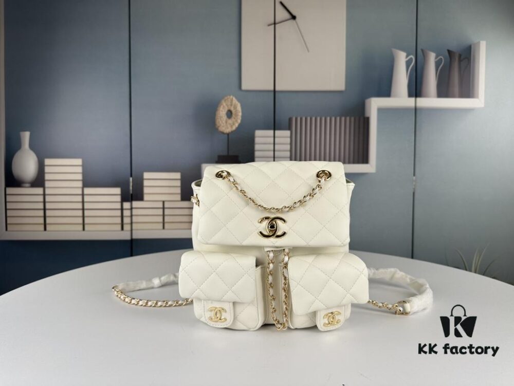 69304231f09edb6de4c4d99a New Chanel 23P Small Frog Post-Chanel Backpack – Perfect for Travel and Stylish Outfits!