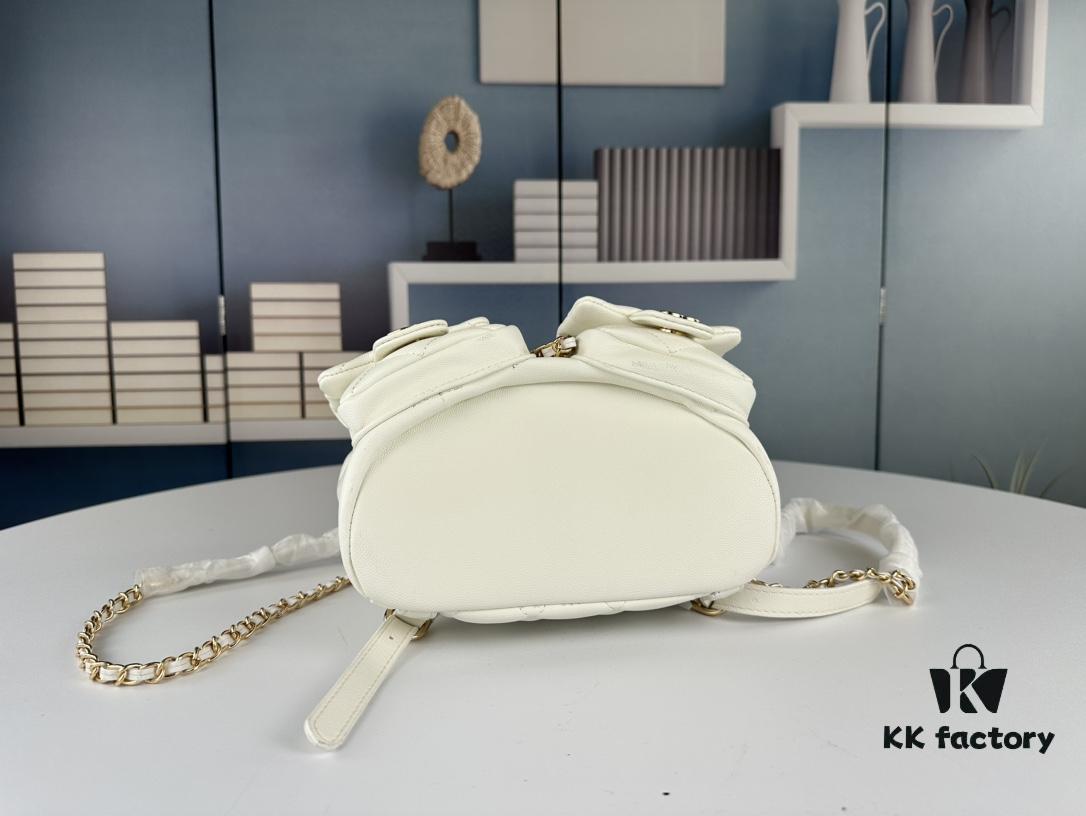 New Chanel 23P Small Frog Post-Chanel Backpack – Perfect for Travel and Stylish Outfits!