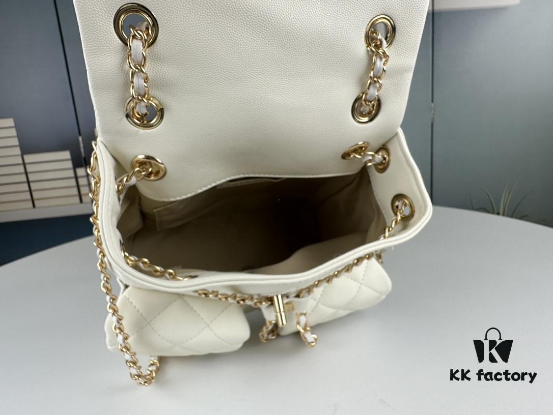New Chanel 23P Small Frog Post-Chanel Backpack – Perfect for Travel and Stylish Outfits!