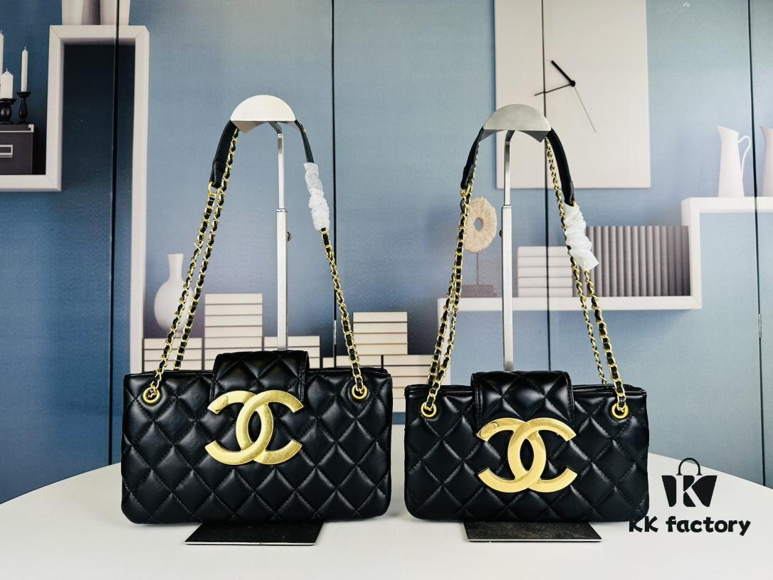 69304242f09edb6de4c4d9b2 New Arrival Large 210 Small 200 4W+ Likes Chanel 24C Retro Oversized Logo Horizontal Chain Bag