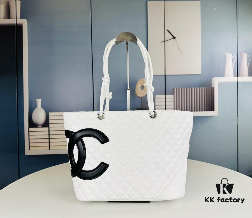 693042baf09edb6de4c4da15 New Chanel Panda Carry Basket Bag in Classic Black and White