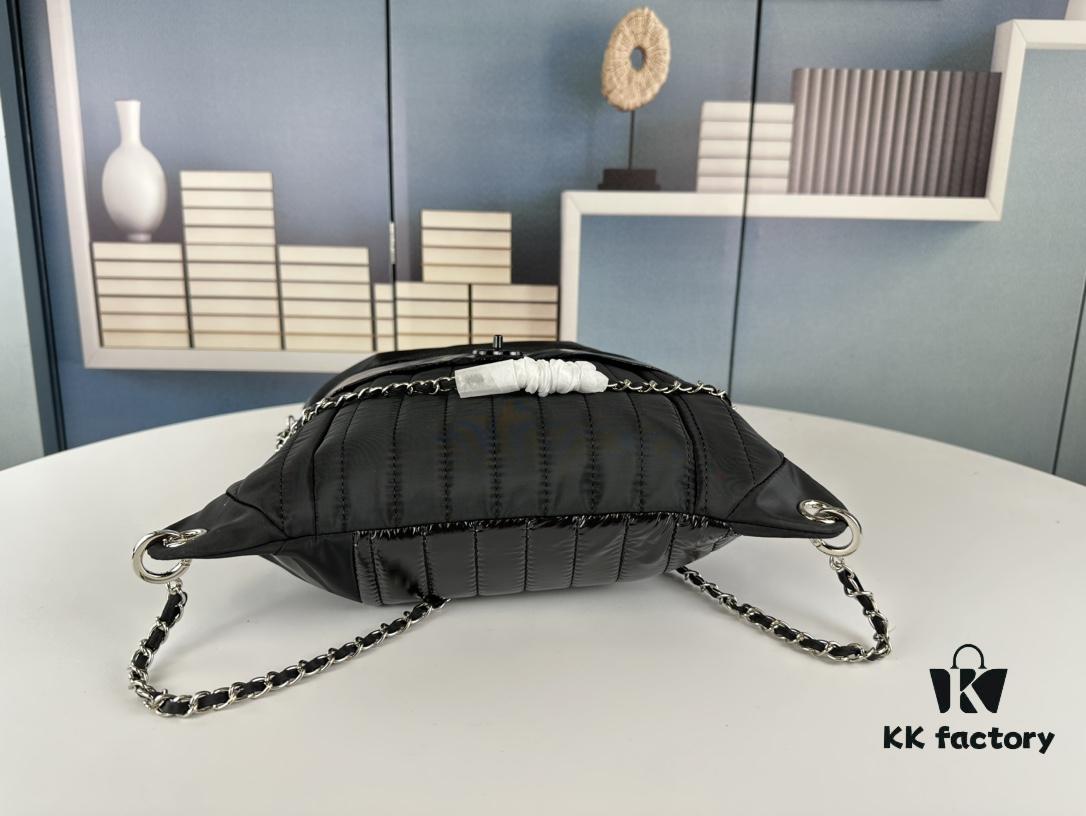 6930430af09edb6de4c4da7f New Arrival! Jennie's Style Chanel Nylon Backpack Black