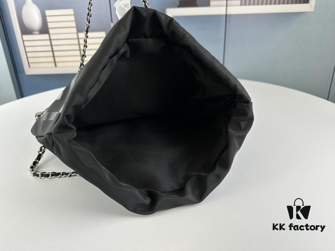 6930430af09edb6de4c4da80 New Arrival! Jennie's Style Chanel Nylon Backpack Black