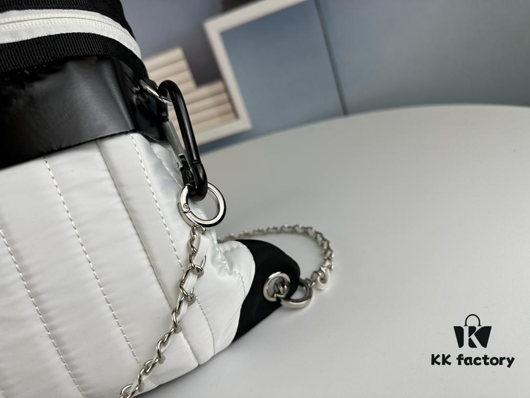 6930430df09edb6de4c4da82 New Arrival! Jennie's Style Chanel Nylon Backpack in Black and White