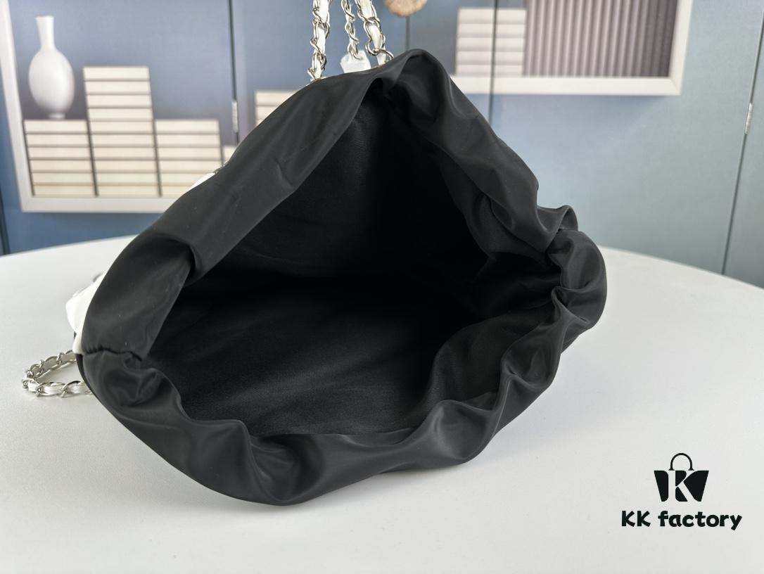 69304311f09edb6de4c4da87 New Arrival! Jennie's Style Chanel Nylon Backpack in Black and White