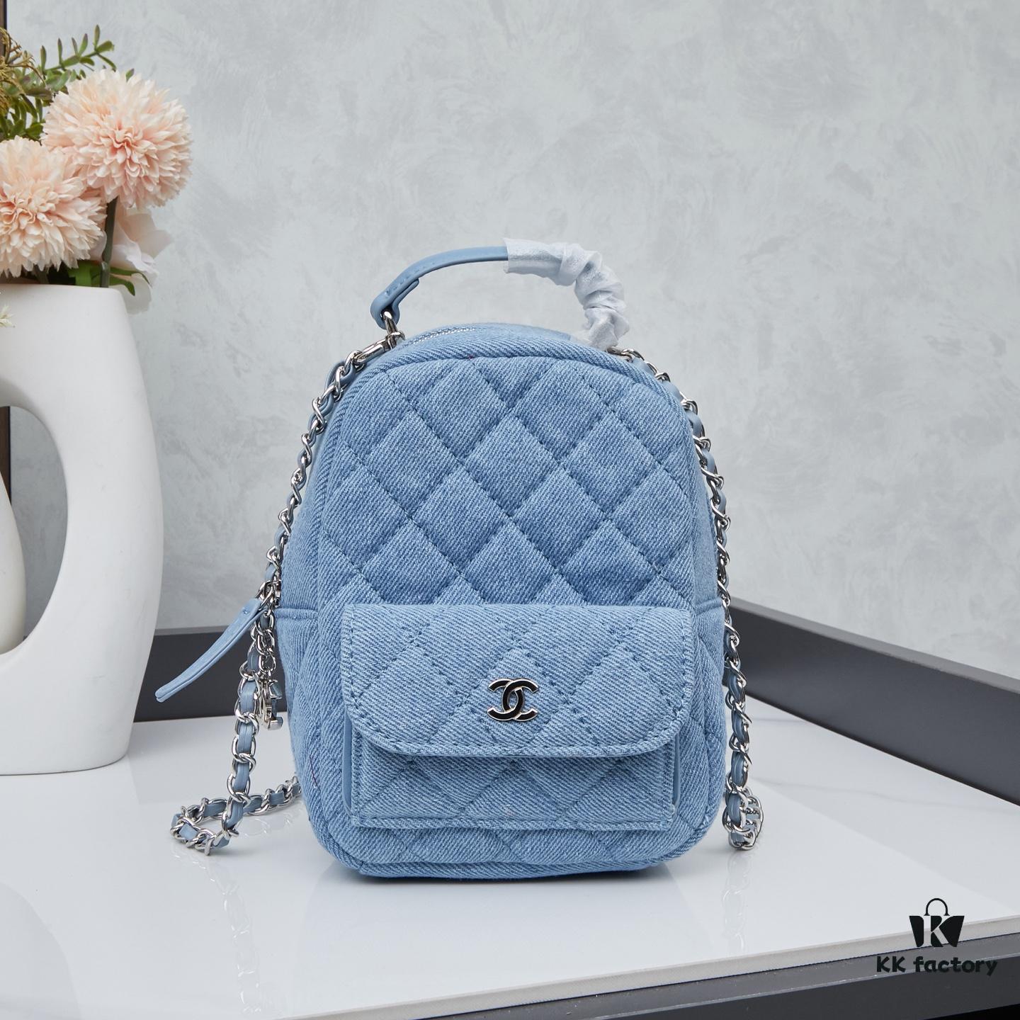 New Arrival Chanel 24C Mini Denim Backpack – A Cute and Stylish Shoulder Bag