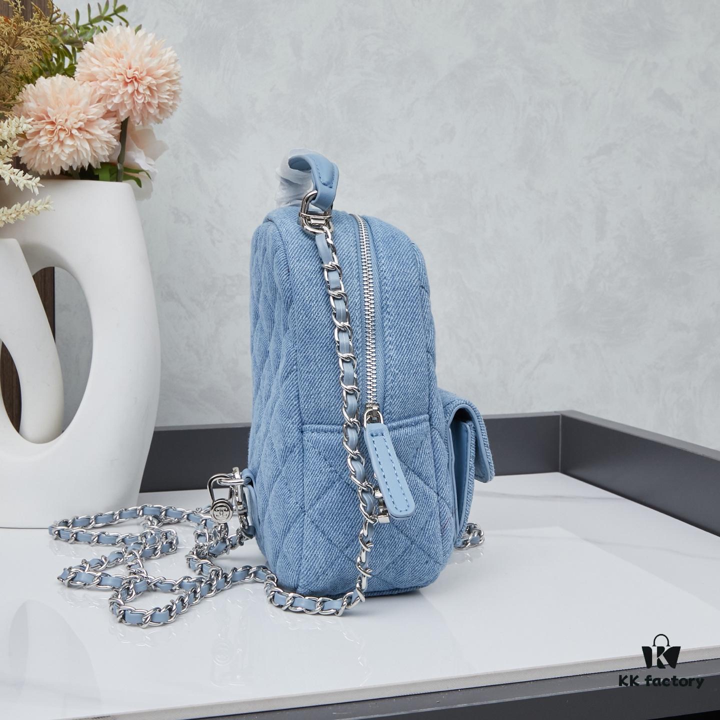 New Arrival Chanel 24C Mini Denim Backpack – A Cute and Stylish Shoulder Bag