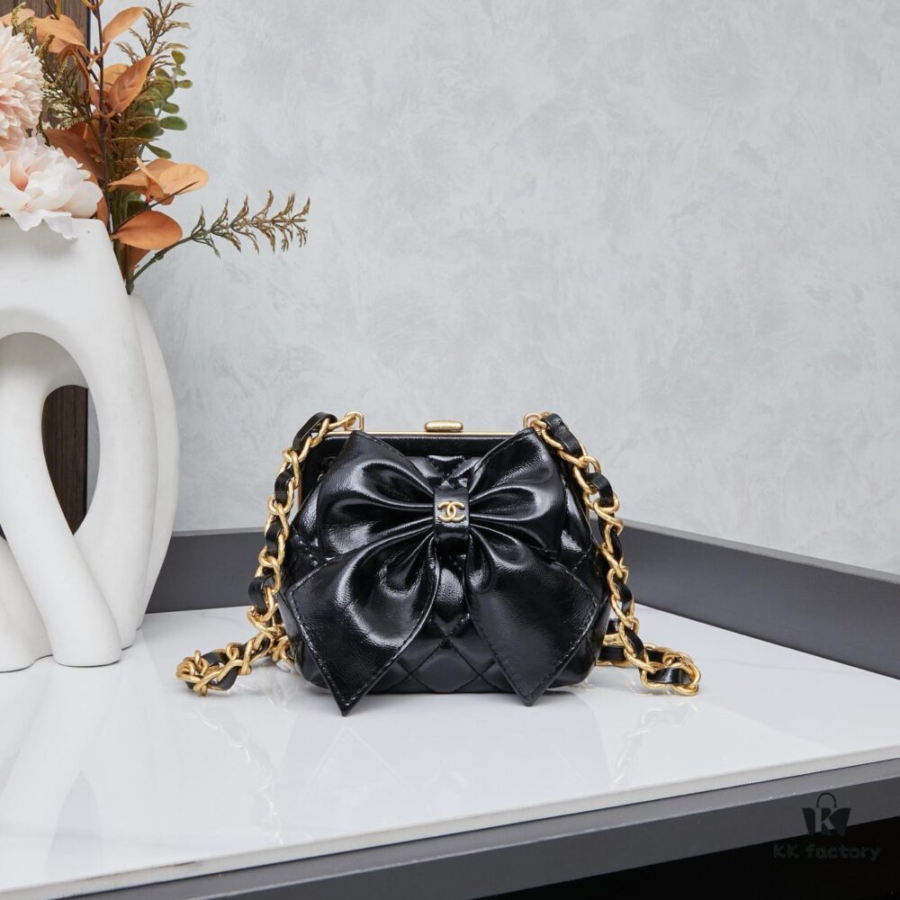 693043c3f09edb6de4c4db42 New Arrival with Box Chanel 24A Bow Frog-Mouth Bag So Cute!