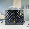 69304432f09edb6de4c4dbd0 New Arrival Chanel 22K Black Patent Leather Backpack