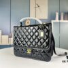 69304435f09edb6de4c4dbd4 New Arrival Chanel 22K Black Patent Leather Backpack