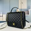693044a4f09edb6de4c4dc6b New Arrival Chanel 22K Black Patent Leather Backpack