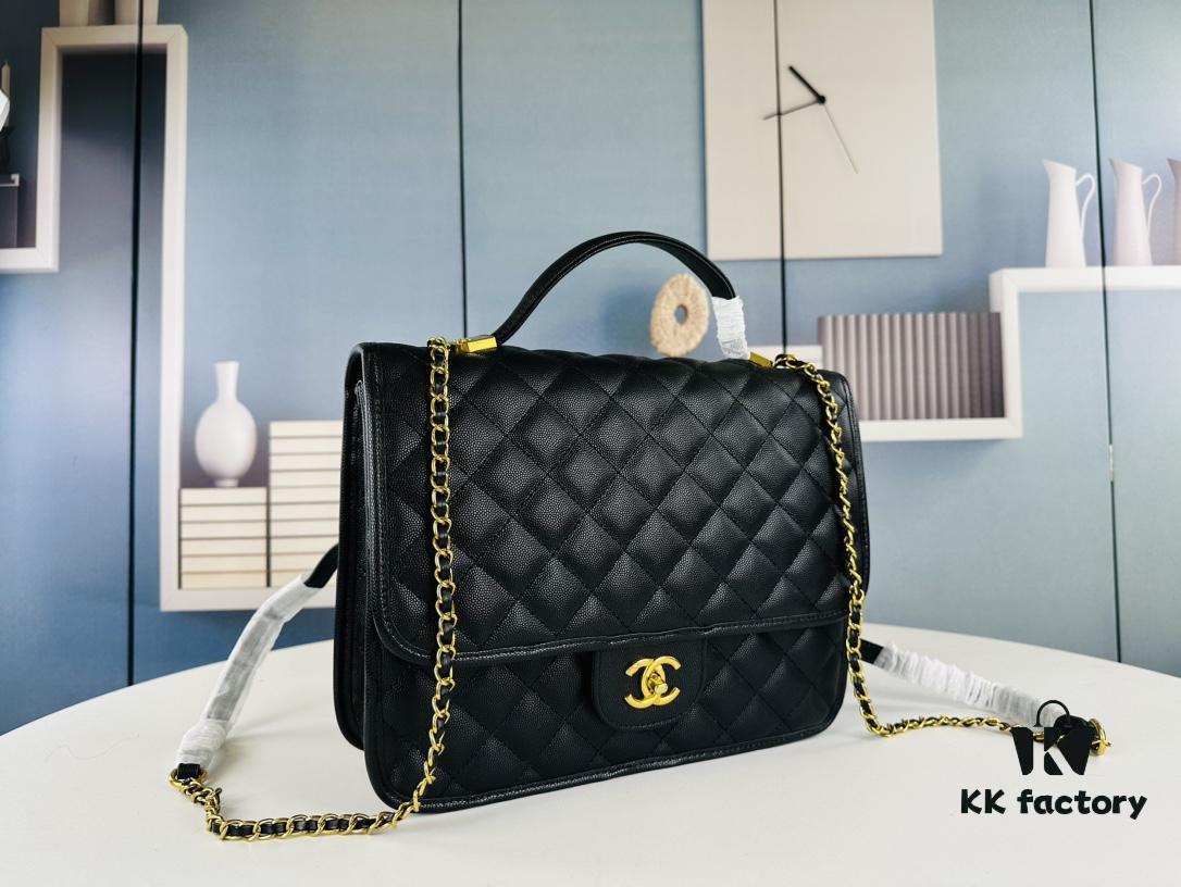 693044a5f09edb6de4c4dc6c New Arrival Chanel 22K Black Patent Leather Backpack