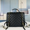 693044abf09edb6de4c4dc77 New Arrival Chanel 22K Black Patent Leather Backpack