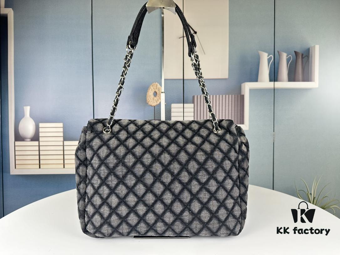 693044aff09edb6de4c4dc7d New Arrival Small Size Chanel Denim Airport Bag