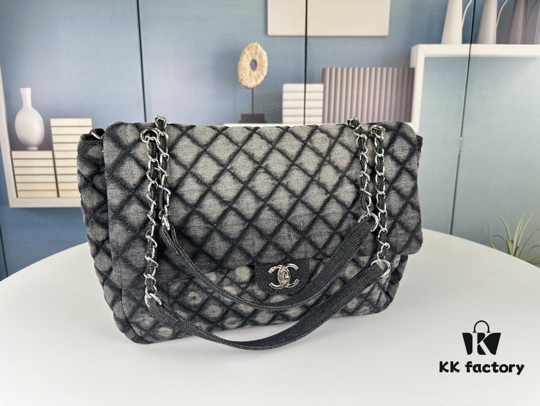 693044aff09edb6de4c4dc7e New Arrival Small Size Chanel Denim Airport Bag