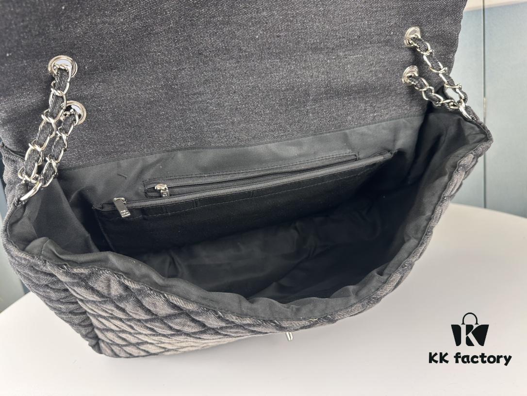 New Large Size Denim Chanel Airport Bag – A Must-Have Fashion Statement
