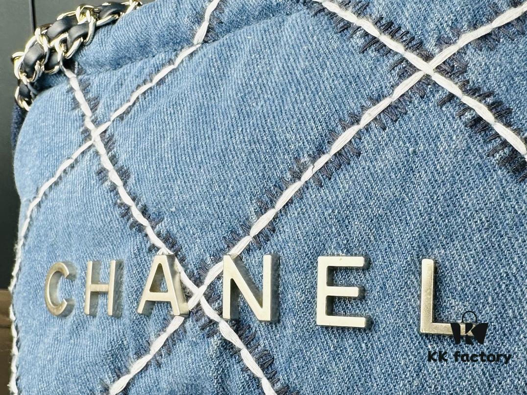 693044e5f09edb6de4c4dcd1 Mini New Chanel 22 Bag in Denim | The Season of Falling for Denim Again