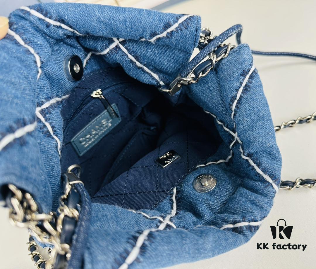 693044e6f09edb6de4c4dcd3 Mini New Chanel 22 Bag in Denim | The Season of Falling for Denim Again