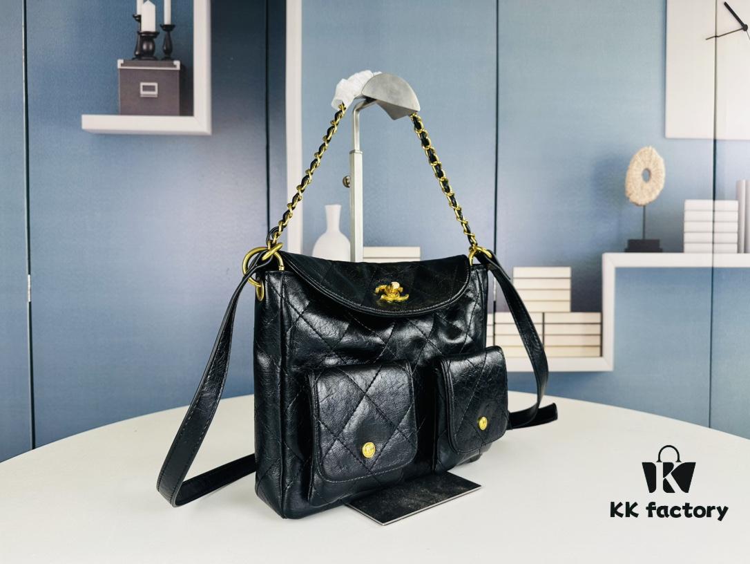 693044f3f09edb6de4c4dce8 New Arrival: Could This Be the Hottest Bag of 2024? Chanel 24P Hippie Hobo