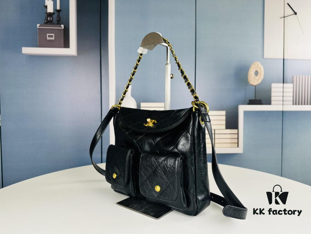 693044f4f09edb6de4c4dce9 New Arrival: Could This Be the Hottest Bag of 2024? Chanel 24P Hippie Hobo