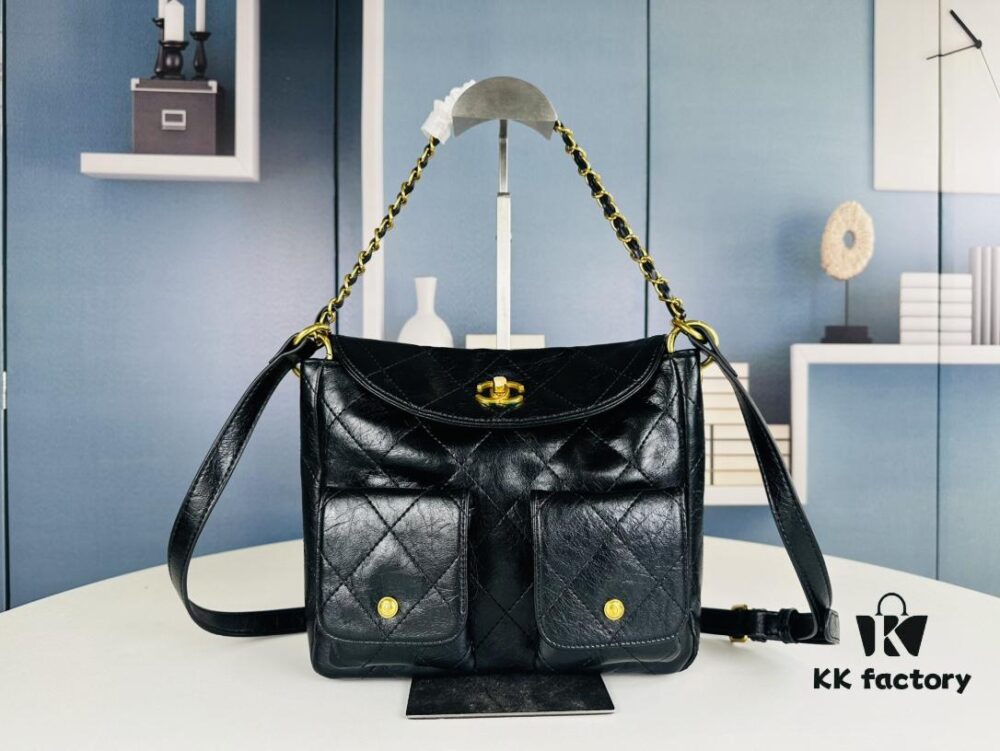 693044f7f09edb6de4c4dcee New Arrival: Could This Be the Hottest Bag of 2024? Chanel 24P Hippie Hobo
