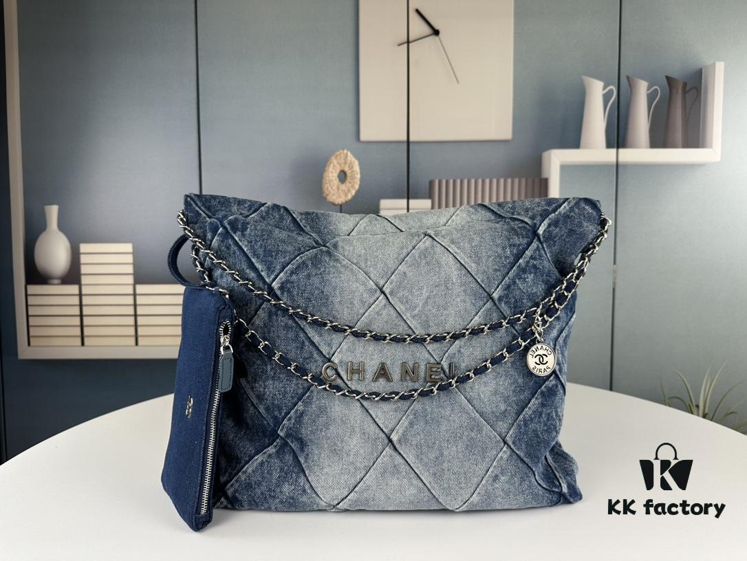 69304510f09edb6de4c4dd16 Large Size Bestseller – Absolutely Stunning! Finally Here: Chanel Denim 22Bag in 23C