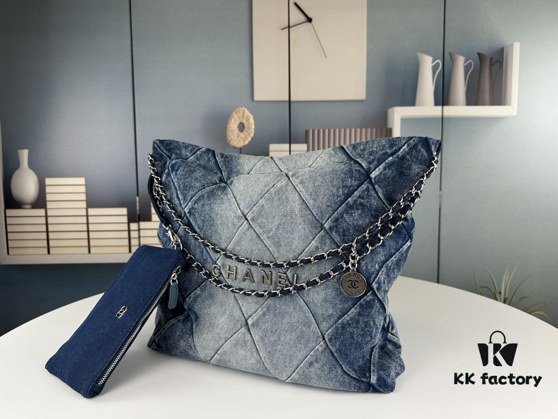 69304513f09edb6de4c4dd19 Large Size Bestseller – Absolutely Stunning! Finally Here: Chanel Denim 22Bag in 23C