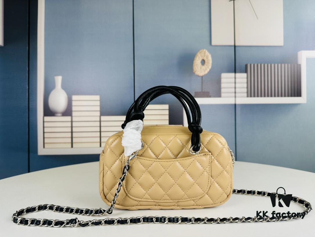 69304533f09edb6de4c4dd40 New Arrival Vintage Charm | Chanel Classic Mini Handbag in Black and White Quilted Design