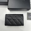 6930455bf09edb6de4c4dd73 CHANEL Caviar Black/Gold 23K Classic Quilted Lambskin Wallet