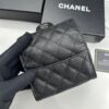 6930455cf09edb6de4c4dd76 CHANEL Caviar Black/Gold 23K Classic Quilted Lambskin Wallet