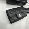 6930455ff09edb6de4c4dd79 CHANEL Caviar Black/Gold 23K Classic Quilted Lambskin Wallet