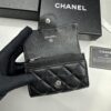 CHANEL Caviar Black / Gold 23K Classic Quilted Lambskin Wallet