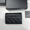 69304569f09edb6de4c4dd83 CHANEL Caviar Black / Gold 23K Classic Quilted Lambskin Wallet - New Arrival CF Mini Card Holder