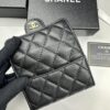 69304569f09edb6de4c4dd85 CHANEL Caviar Black / Gold 23K Classic Quilted Lambskin Wallet - New Arrival CF Mini Card Holder