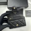 6930456af09edb6de4c4dd87 CHANEL Caviar Black / Gold 23K Classic Quilted Lambskin Wallet - New Arrival CF Mini Card Holder