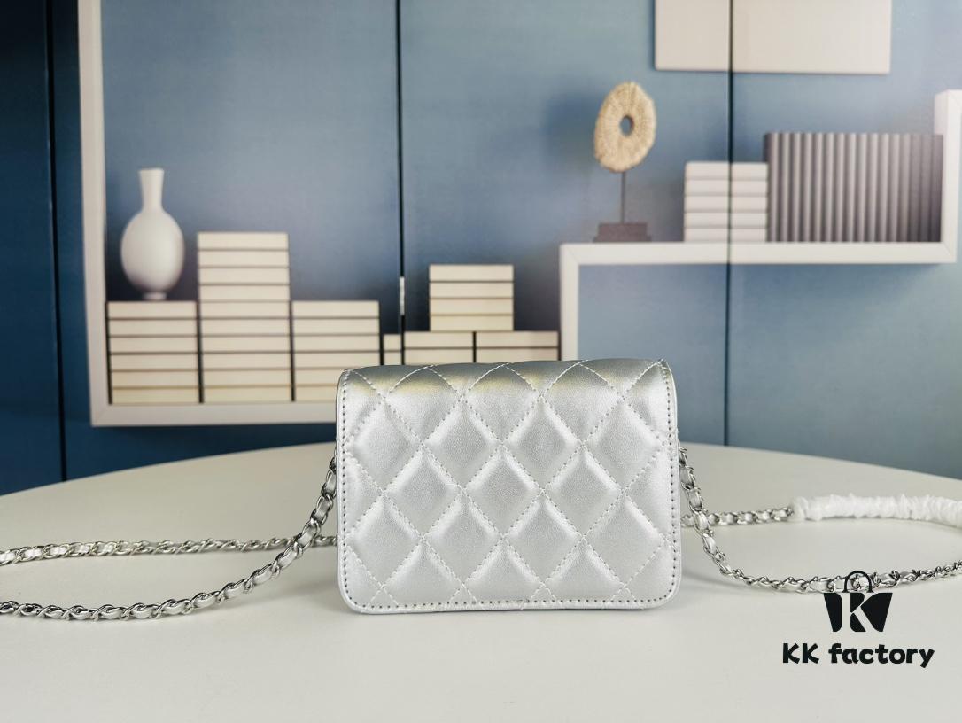 6930458df09edb6de4c4ddad New Arrival Wholesale Multi-Color Chanel Style Beautiful Item & Show Gift - Stylish Silver Chain Mini Bag, Waist Bag, Crossbody or Handheld, Very Matchable