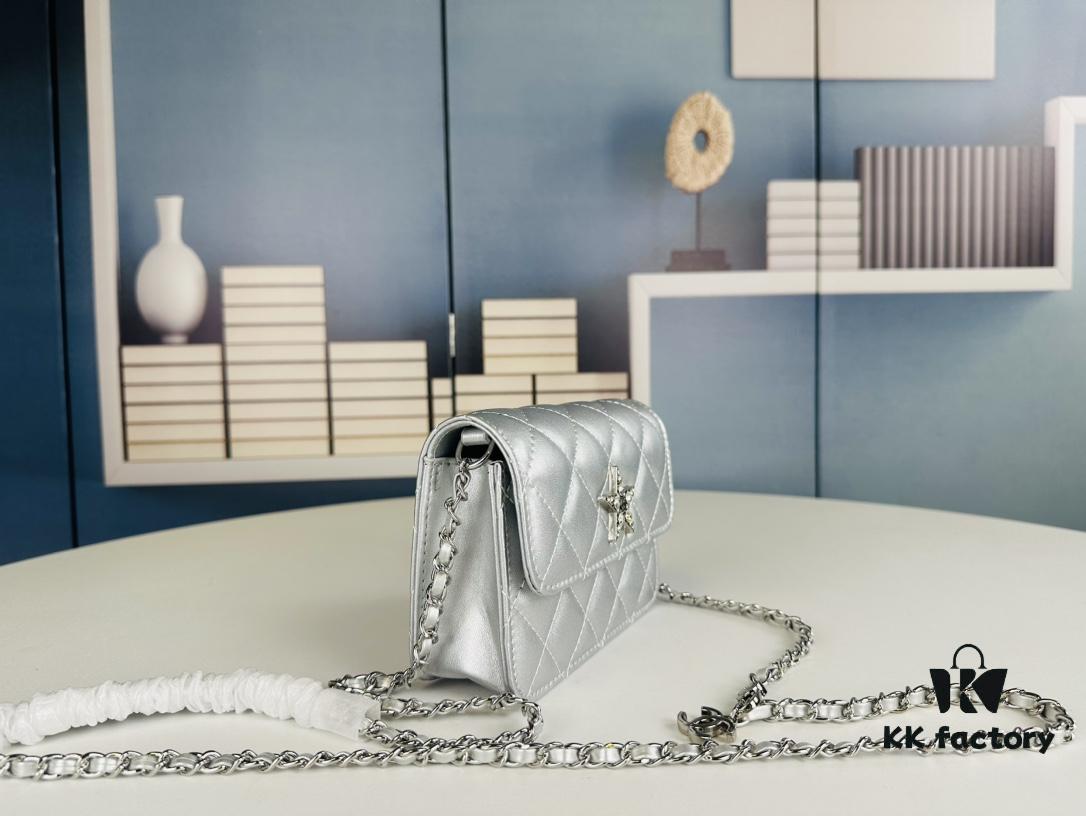 6930458df09edb6de4c4ddae New Arrival Wholesale Multi-Color Chanel Style Beautiful Item & Show Gift - Stylish Silver Chain Mini Bag, Waist Bag, Crossbody or Handheld, Very Matchable