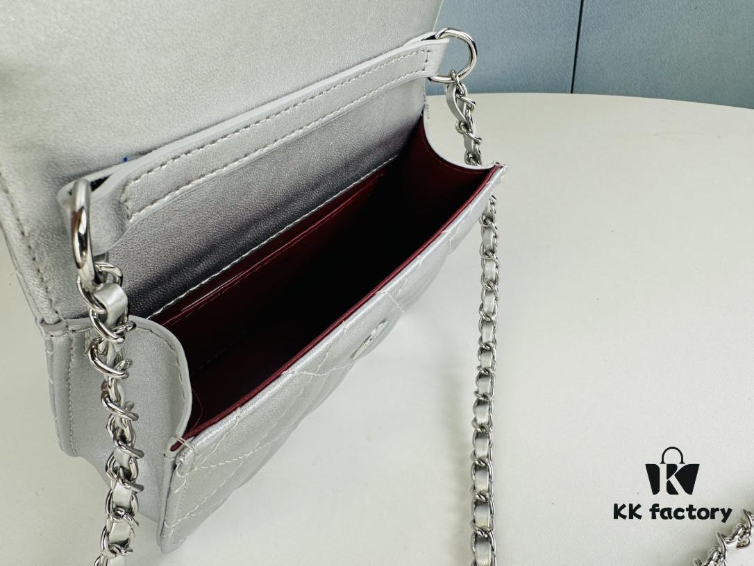 6930458ff09edb6de4c4ddb1 New Arrival Wholesale Multi-Color Chanel Style Beautiful Item & Show Gift - Stylish Silver Chain Mini Bag, Waist Bag, Crossbody or Handheld, Very Matchable