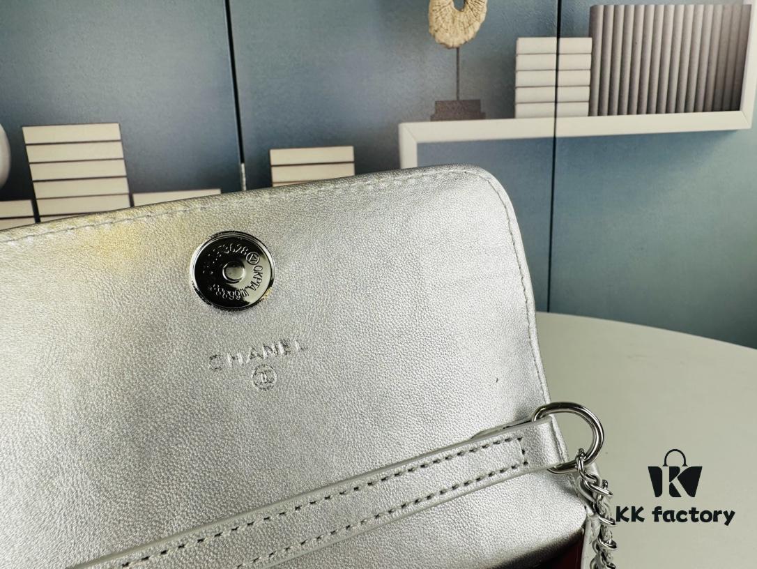 69304592f09edb6de4c4ddb8 New Arrival Wholesale Multi-Color Chanel Style Beautiful Item & Show Gift - Stylish Silver Chain Mini Bag, Waist Bag, Crossbody or Handheld, Very Matchable