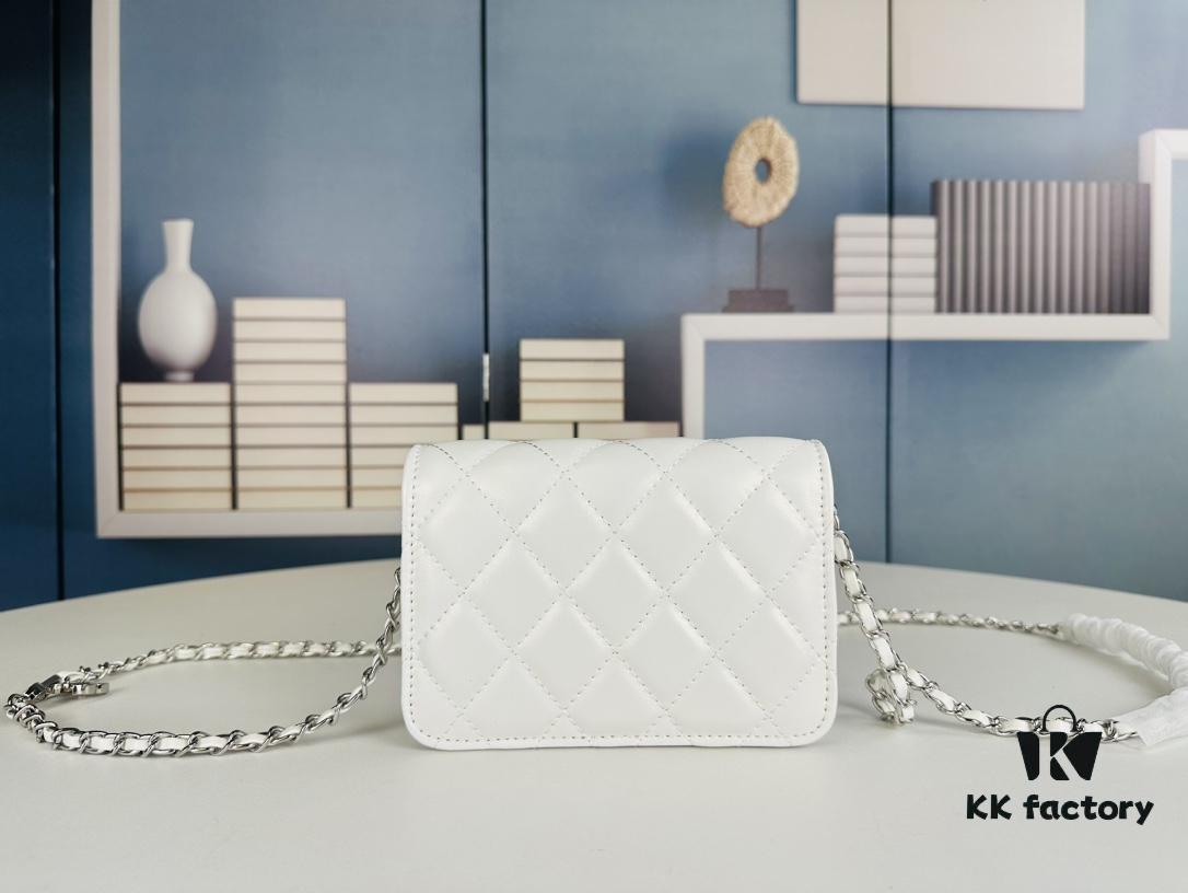 New Arrival Multi-Color Chanel-Inspired Silver Chain Mini Bag – Stylish and Versatile
