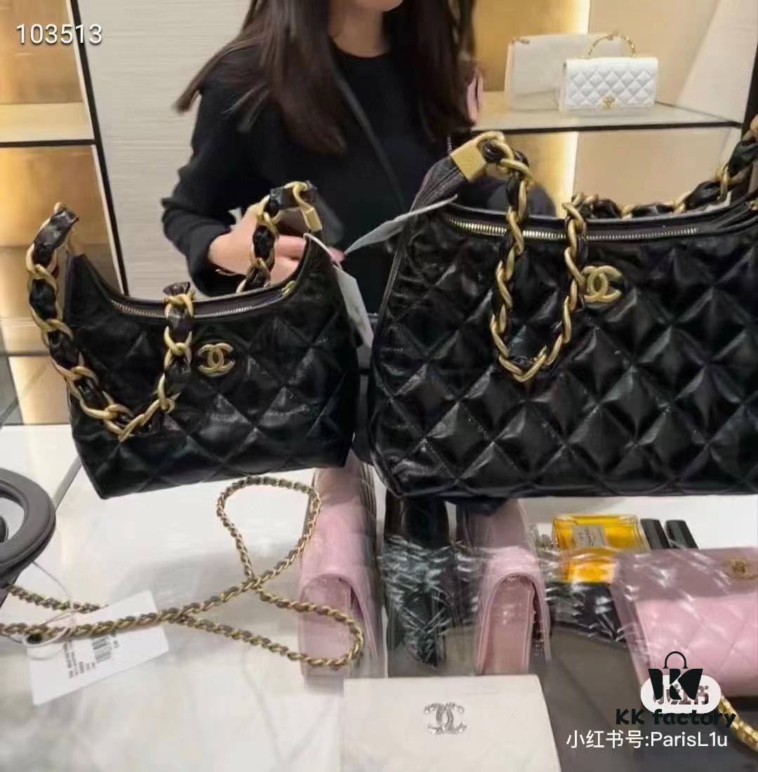 693045a9f09edb6de4c4ddd9 CHANEL 24A Large Hobo Bag in Wax Leather – In Stock Now