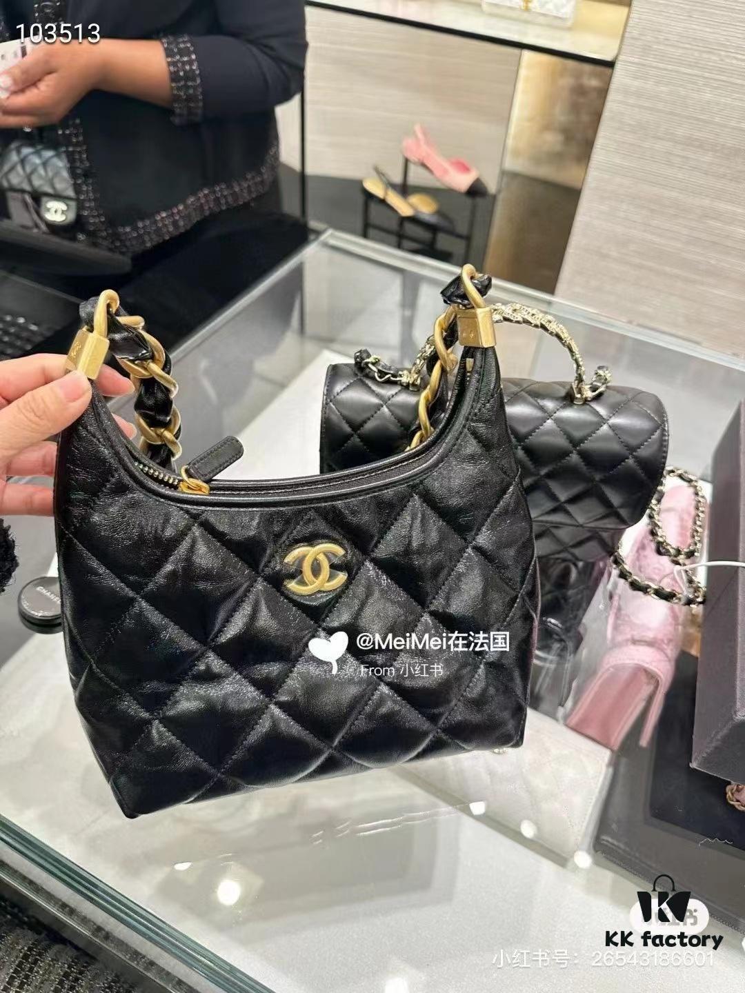 693045aff09edb6de4c4dde1 CHANEL 24A Large Hobo Bag in Wax Leather – In Stock Now