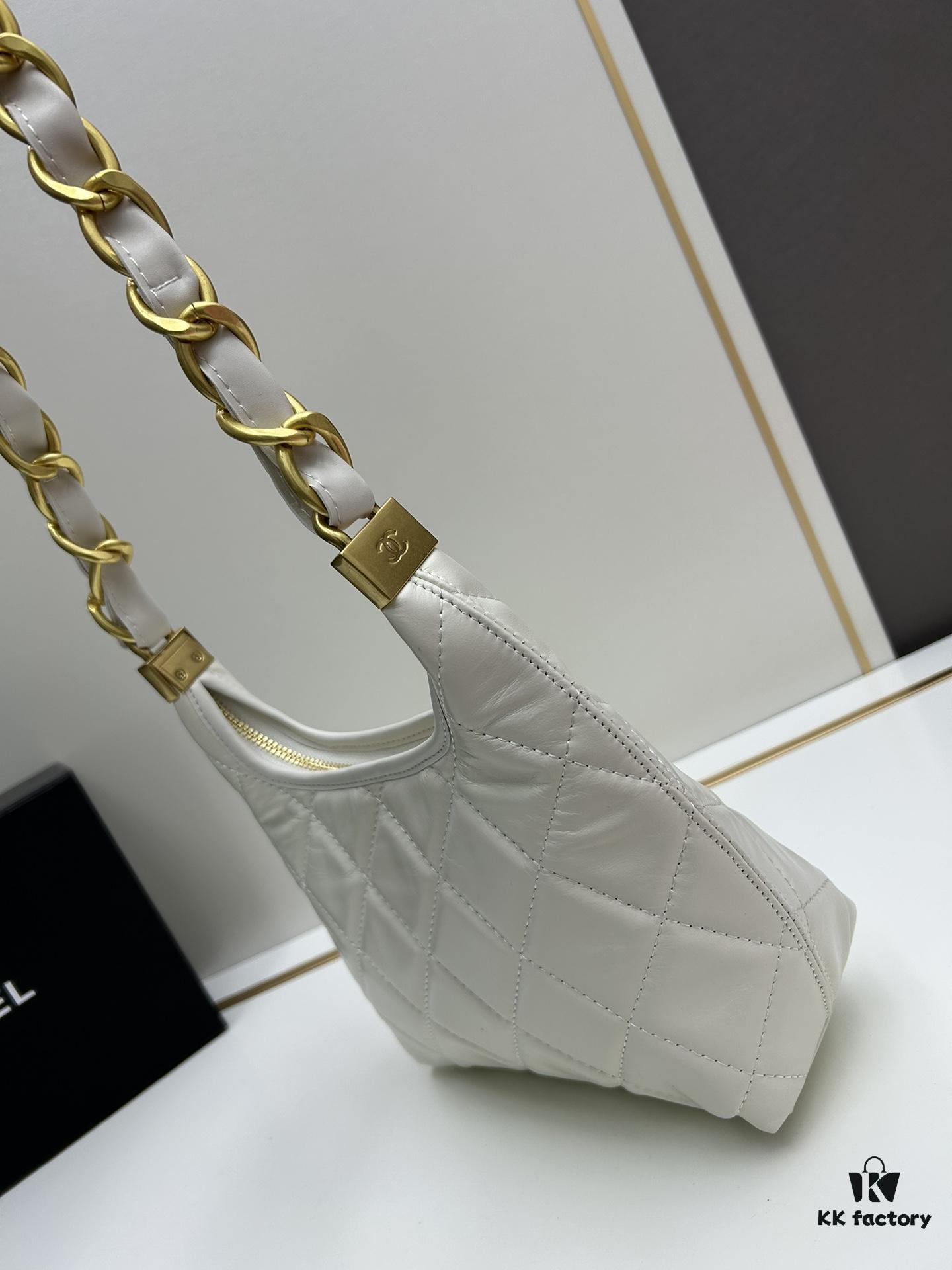 693045cef09edb6de4c4de01 Chanel 24A Small Hobo Bag in Oil-Waxed Full-Grain Leather