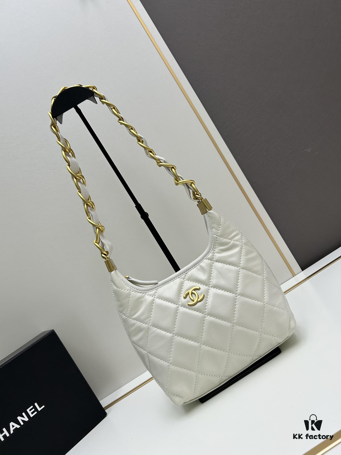 693045cff09edb6de4c4de02 Chanel 24A Small Hobo Bag in Oil-Waxed Full-Grain Leather
