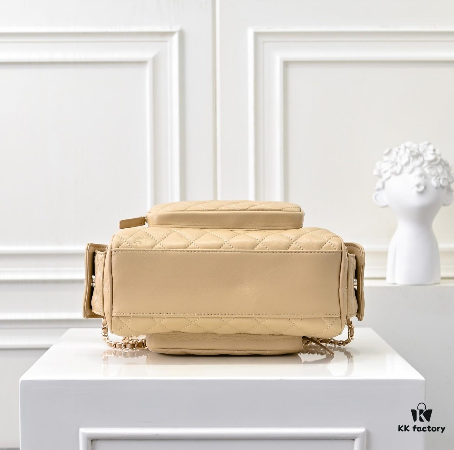 693045d5f09edb6de4c4de07 CHANEL 24K New Bowling Camera Bag in Lambskin with Gold-Tone Hardware
