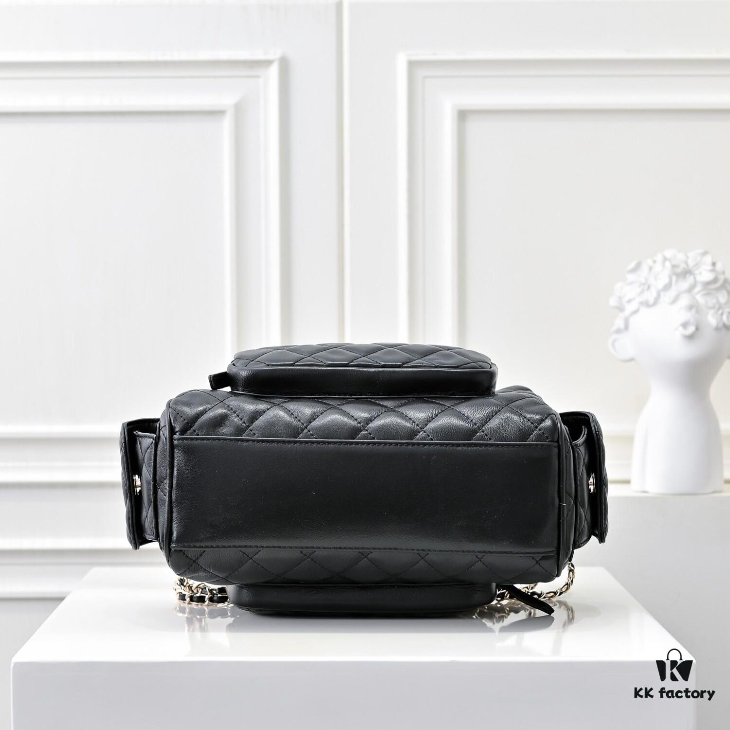 693045e1f09edb6de4c4de13 CHANEL 24K New Bowling Camera Bag in Lambskin with Gold-Tone Hardware