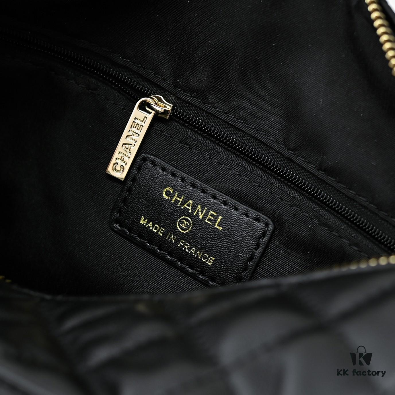 693045e3f09edb6de4c4de15 CHANEL 24K New Bowling Camera Bag in Lambskin with Gold-Tone Hardware