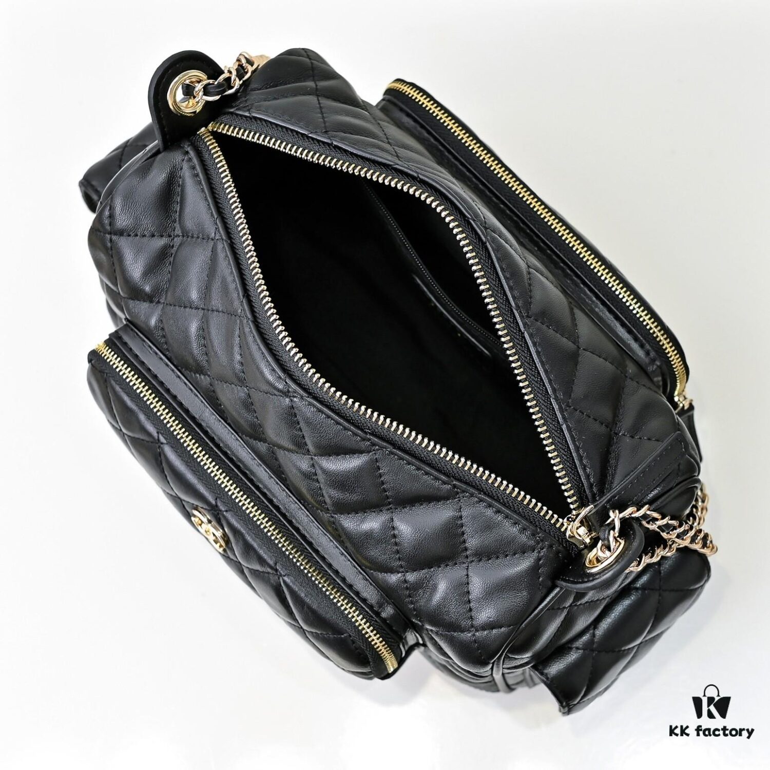 693045e5f09edb6de4c4de17 CHANEL 24K New Bowling Camera Bag in Lambskin with Gold-Tone Hardware
